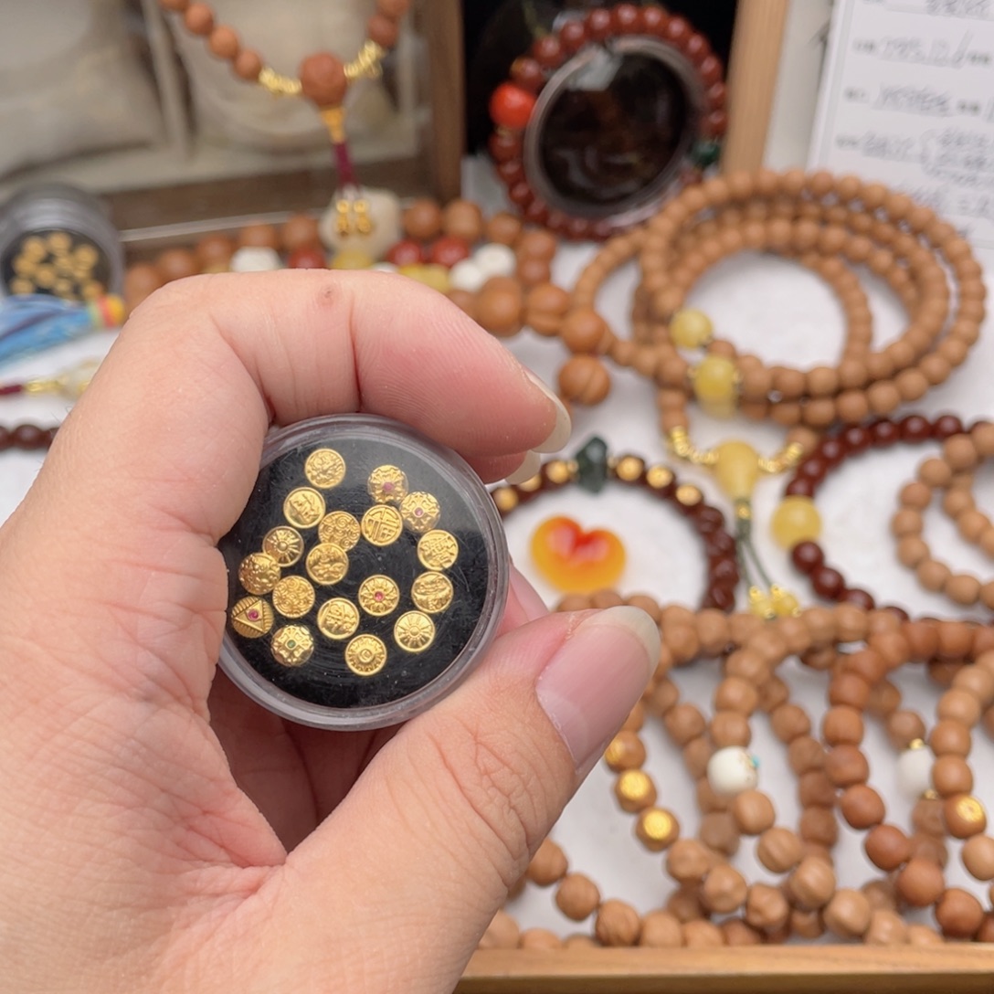 云***猴头核桃手串猴头标1