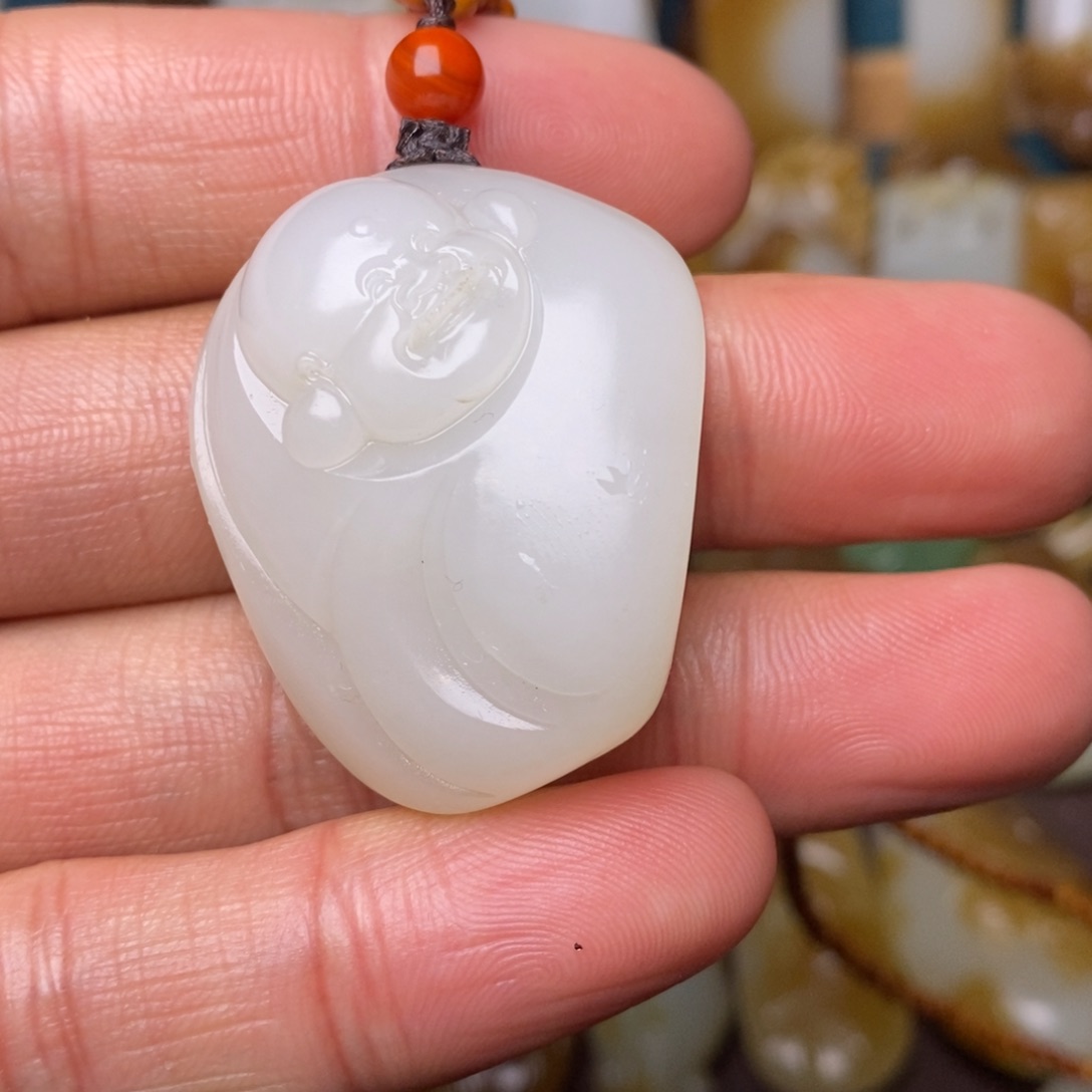 和田玉（子料）吊坠(不含链)未镶嵌新疆和田玉籽料