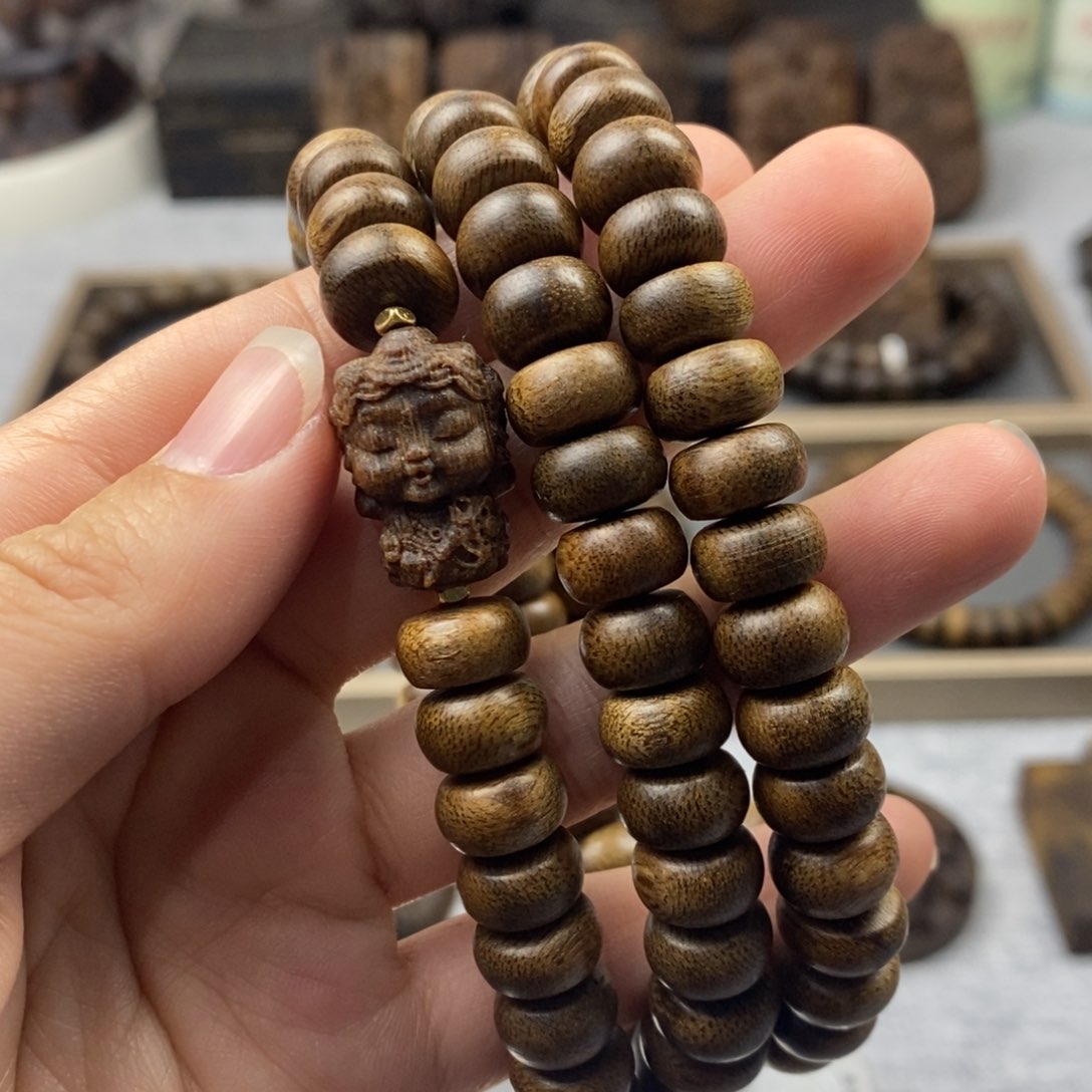 沉香木手串越南芽庄黄棋楠