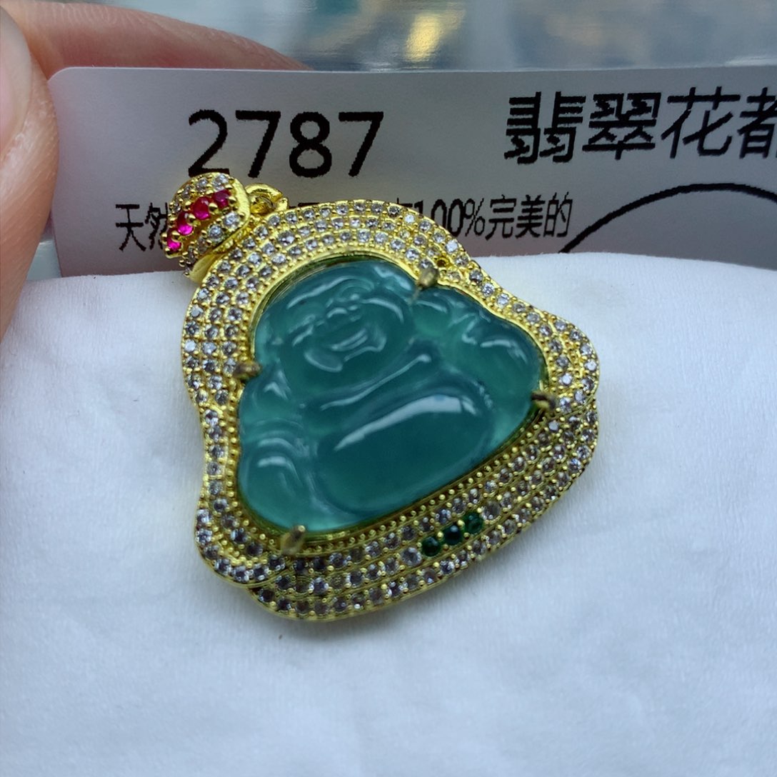 翡翠颈饰未镶嵌吊坠