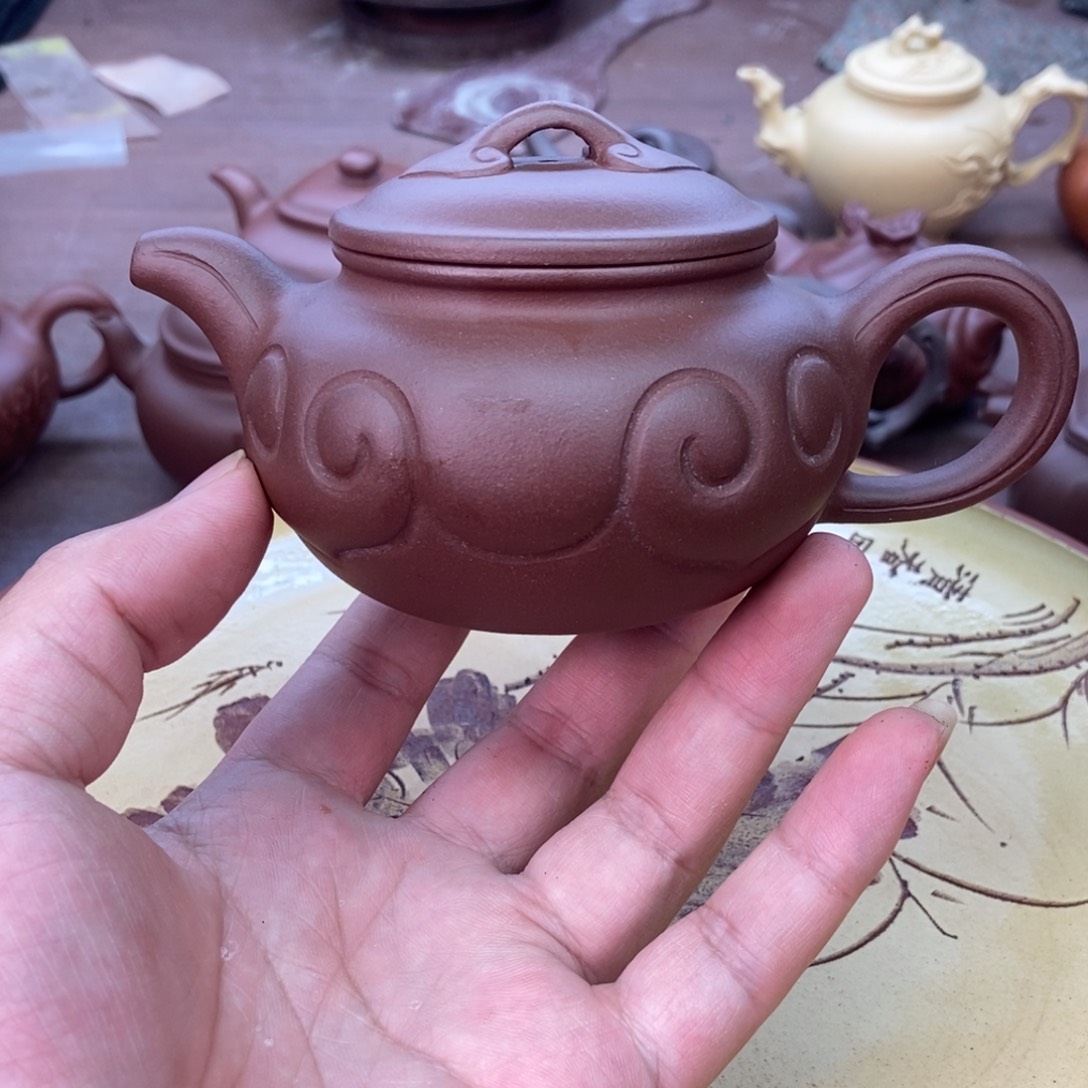 茶壶紫砂五号井底槽清景舟关门弟子容量240