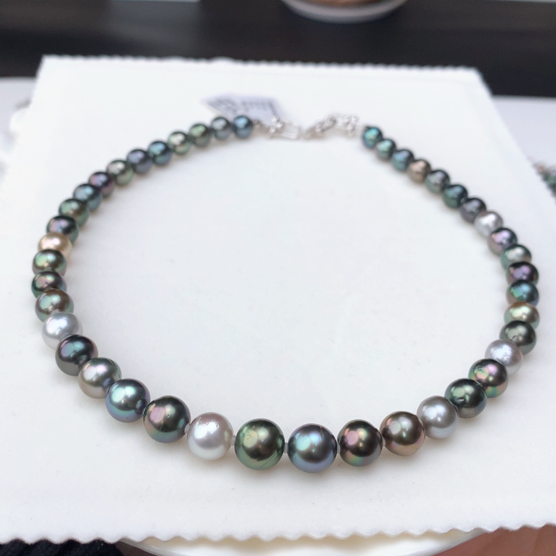 海水珍珠颈饰银S925镶嵌