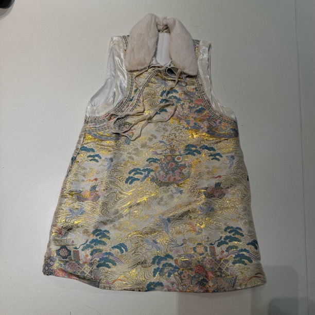 5976#《貂毛马甲》新中式百搭冬季无袖加棉马甲外套