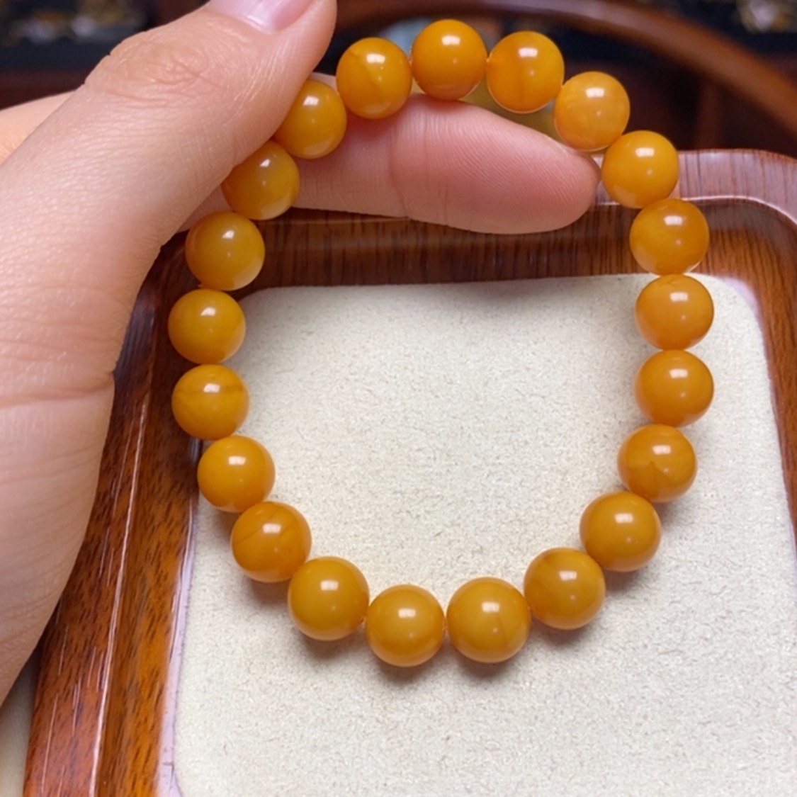 【闪购商品】蜜蜡手链未镶嵌手串