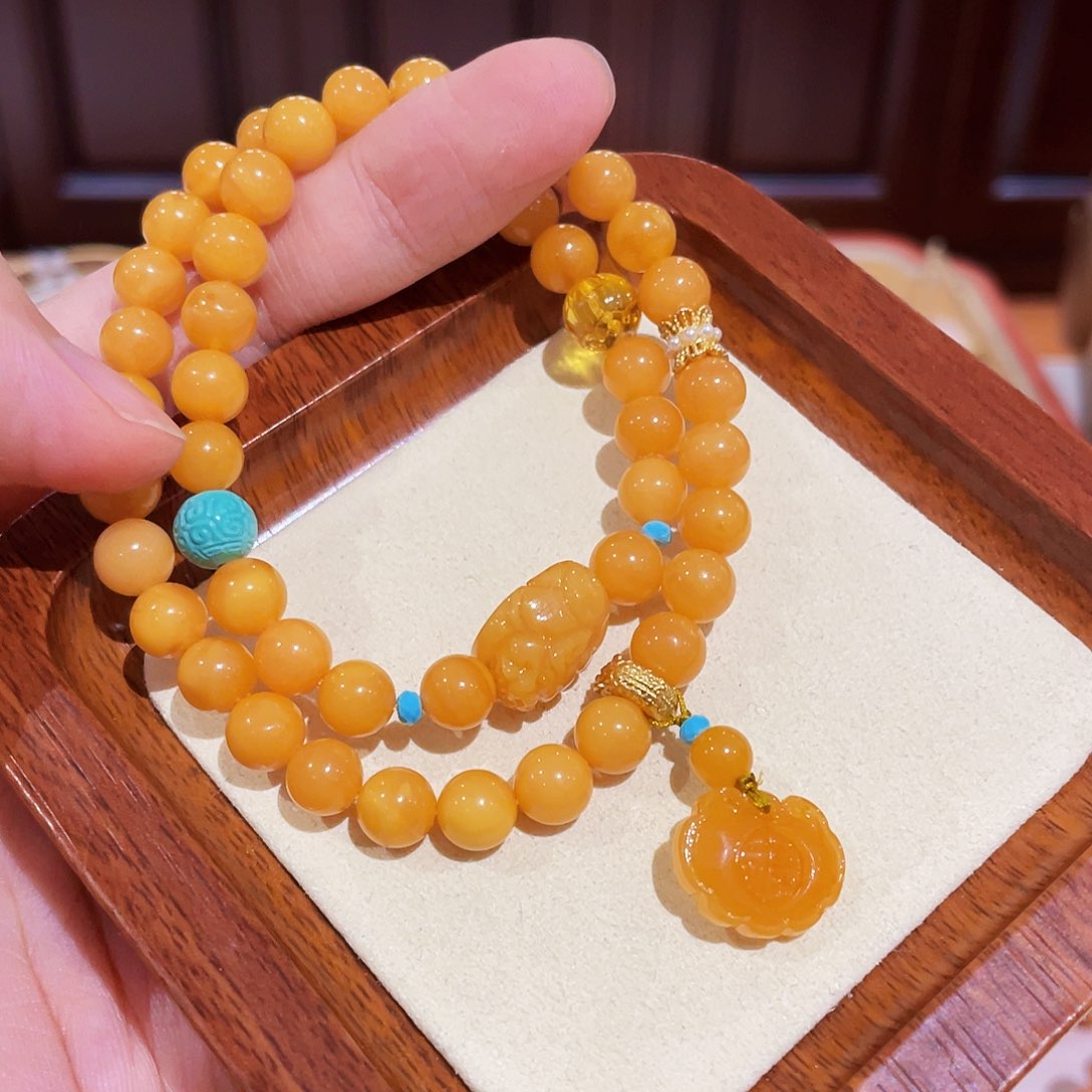 蜜蜡手链未镶嵌手串