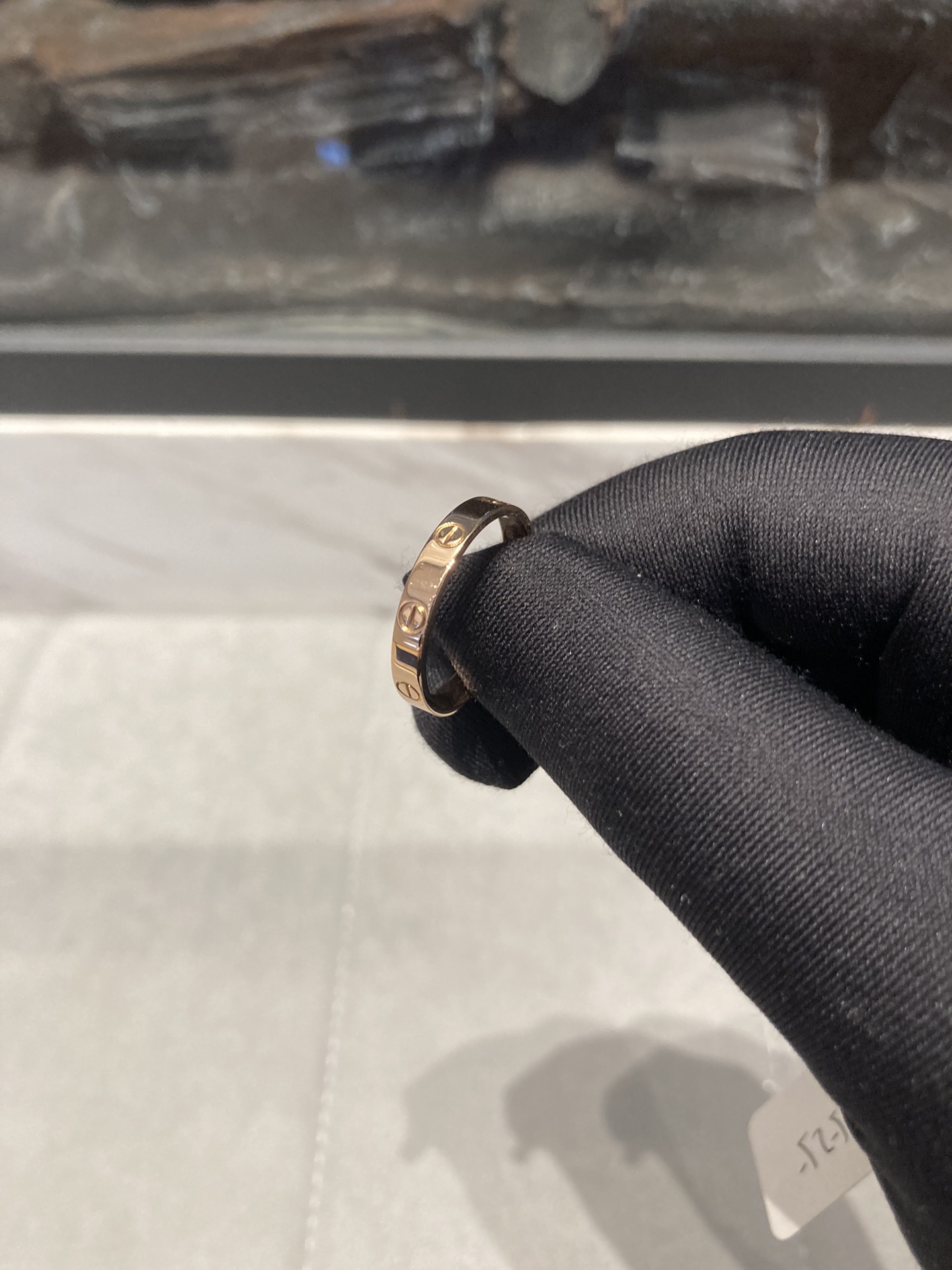 99新 Cartier/卡地亚 卡地亚窄版LOVE戒指63码/闲置新/NB11525