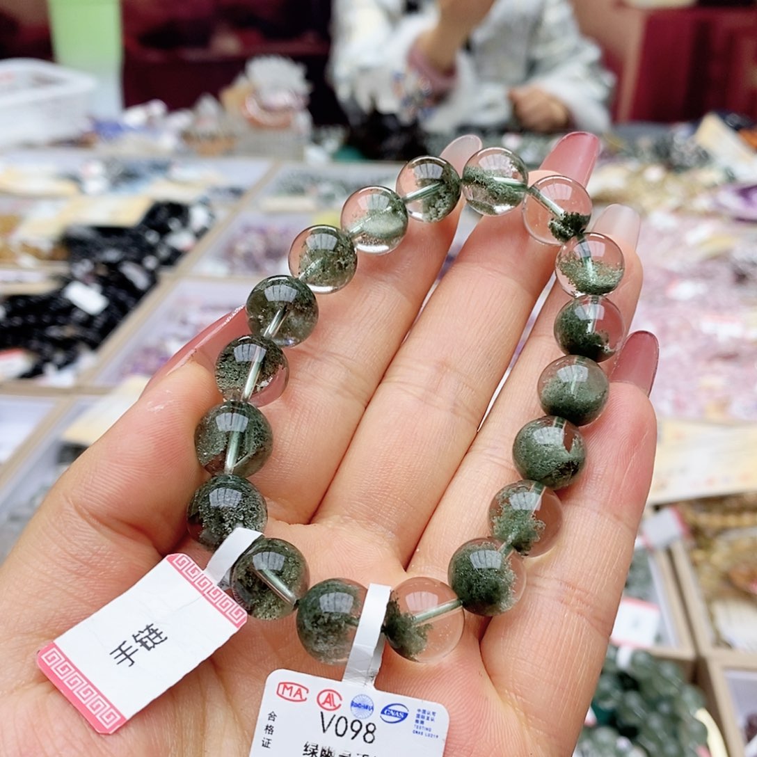 水晶手链未镶嵌V098巴西聚宝盆11m