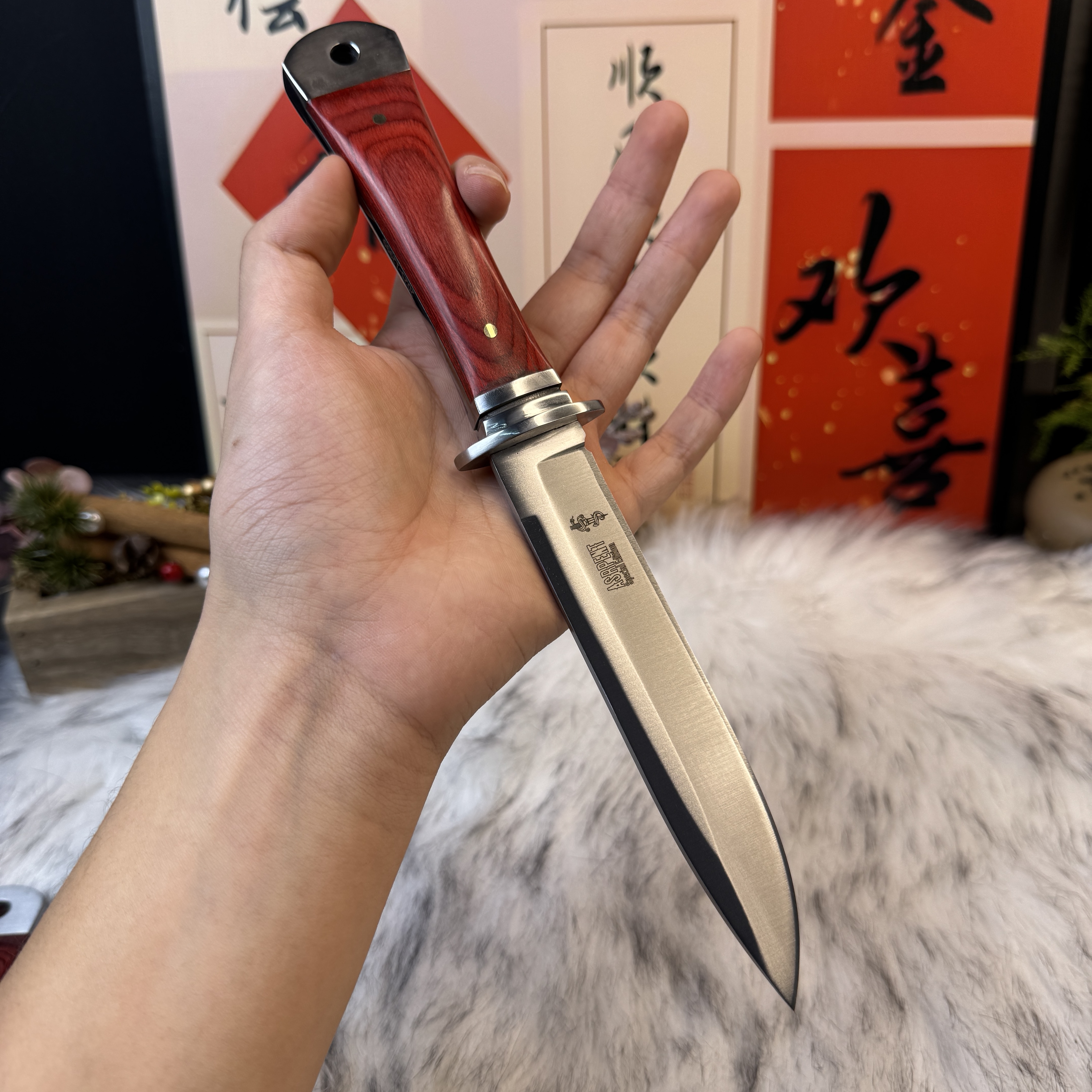 【工厂直销】多功能户外求生刀高硬度不锈钢刀锋利一体工具野营便携