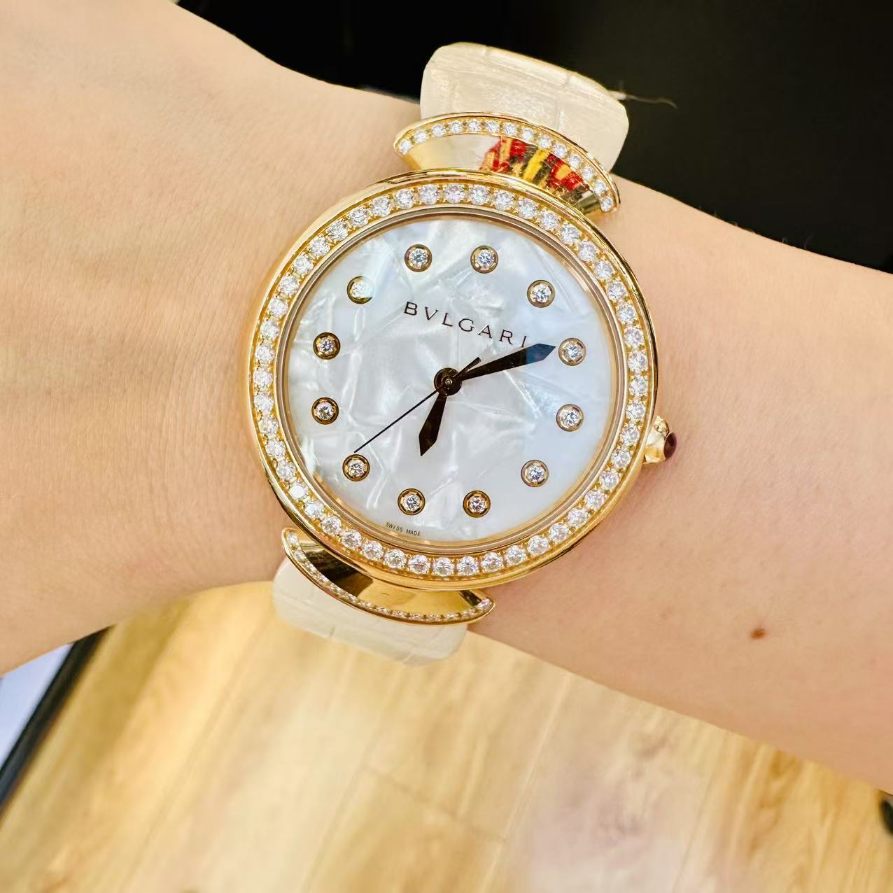 95新 BVLGARI/宝格丽 自动机械,37毫米,玫瑰金,250307002