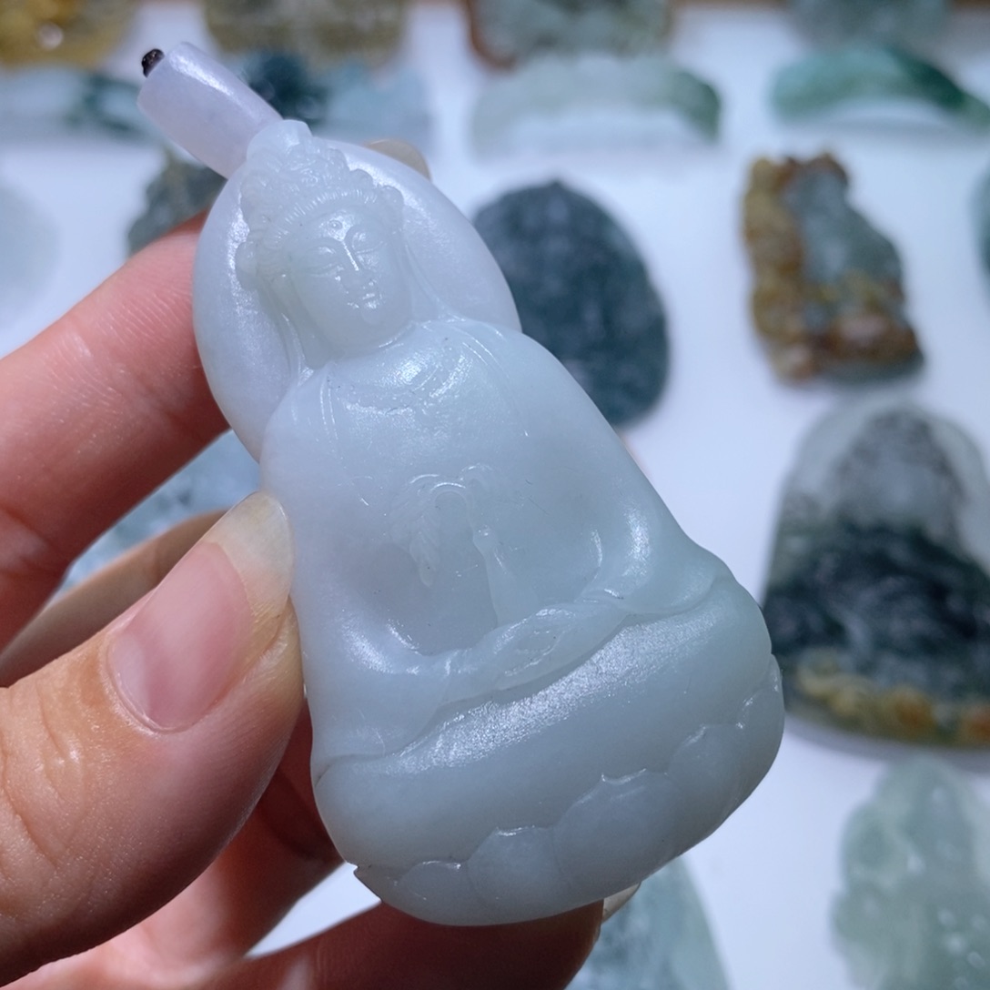 未镶嵌定制翡翠毛货