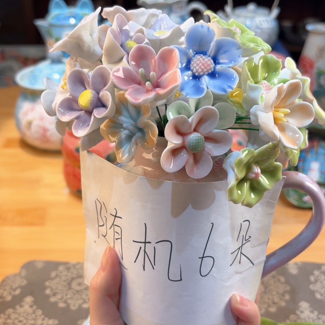 景德镇手绘高温釉下彩陶瓷茶具