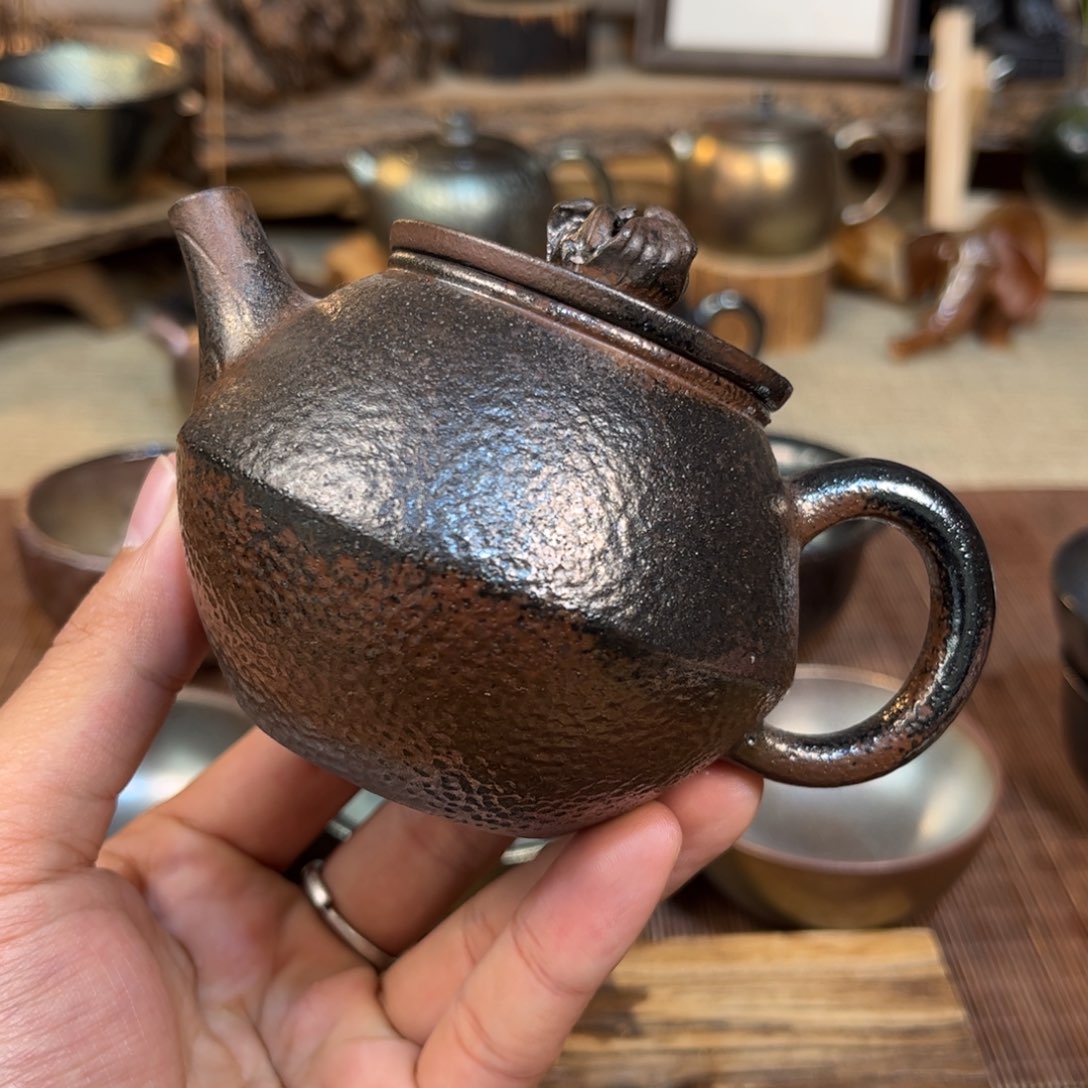 建水紫陶三木柴烧微瑕