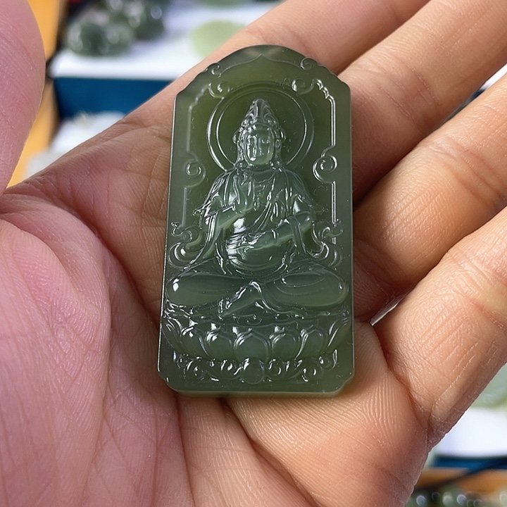 和田玉吊坠(不含链)未镶嵌