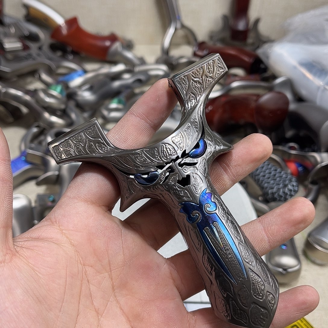 合金钛合金烤蓝手工恶魔9025