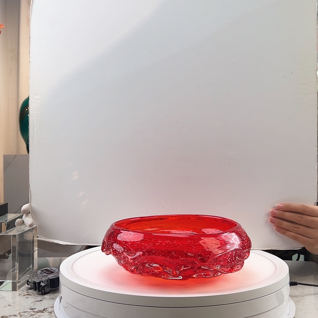 茶盏琉璃水晶果盘