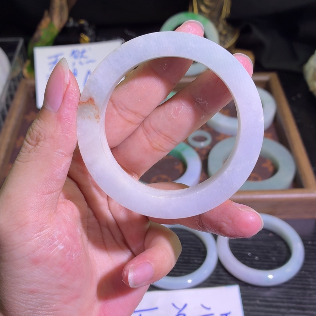 定制翡翠未镶嵌翡翠A货毛胚手镯定制