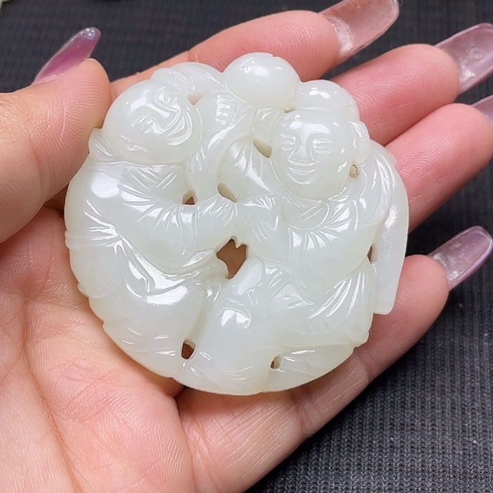 风***灯和田玉未镶嵌把件
