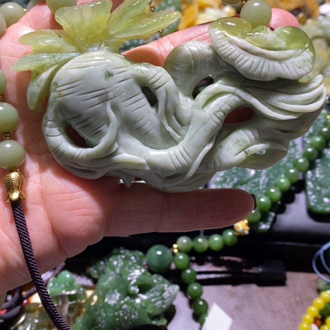 【闪购商品】岫玉毛衣链未镶嵌