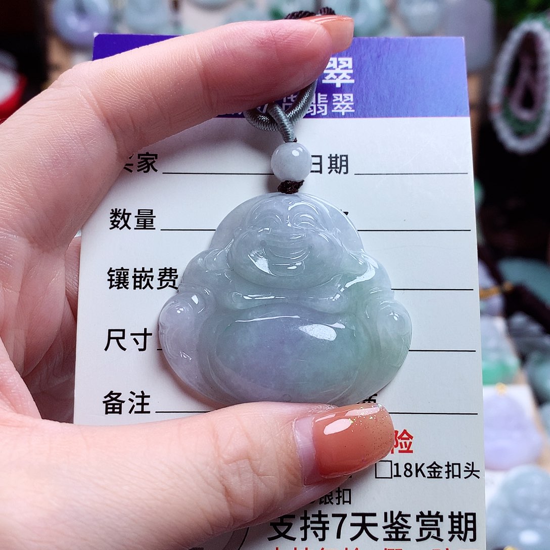 颈饰未镶嵌翡翠佛公06