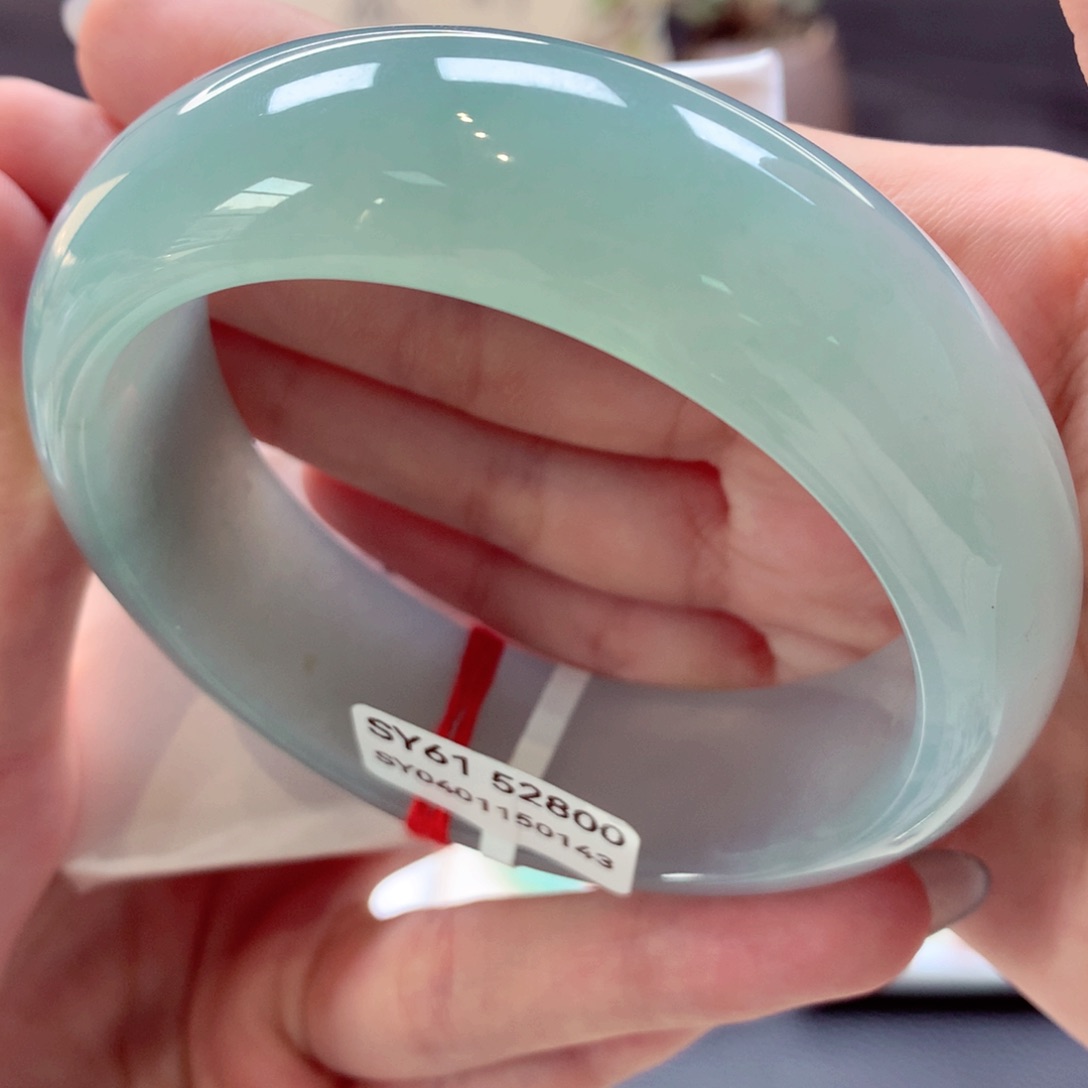 翡翠手镯未镶嵌正圈宽版20宽（46号）