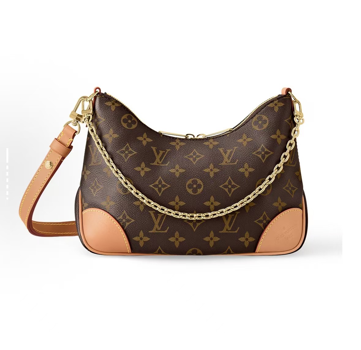 未使用 LouisVuitton/路易威登 黄牛角 链条包单肩包 斜挎包