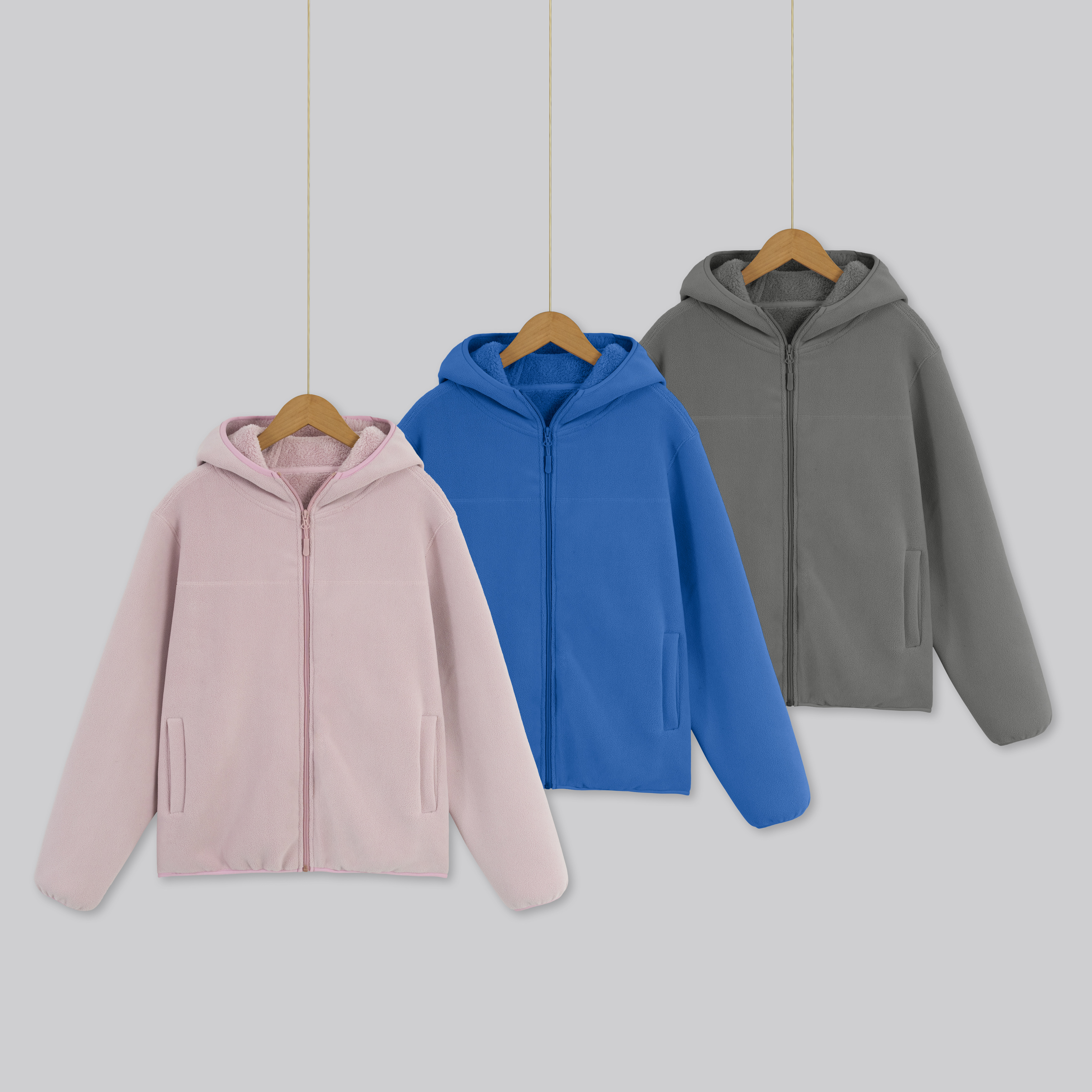 奥粒绒500克【冬季女款】正肩连帽拉链卫衣5419