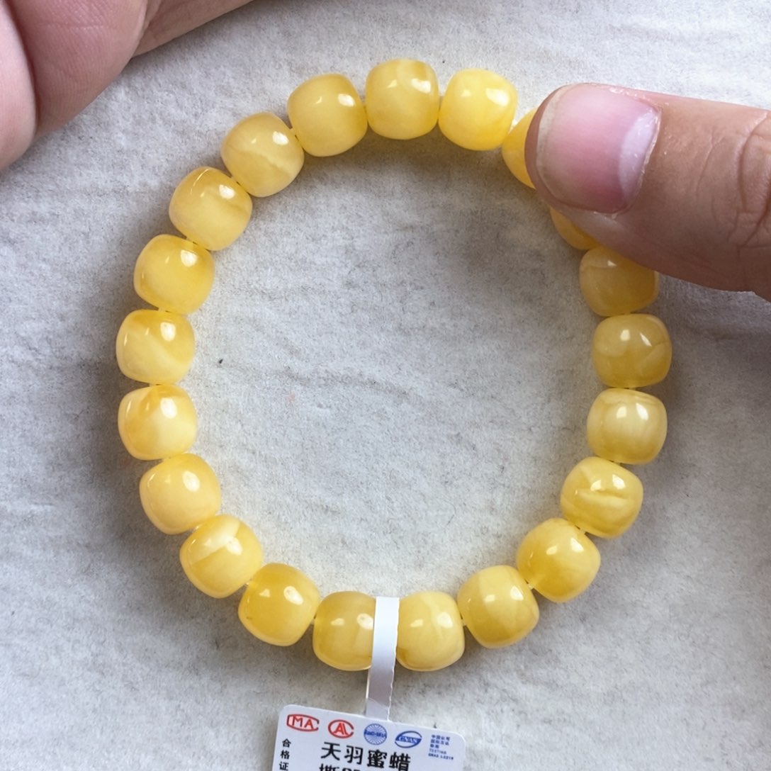 琥珀手链未镶嵌继*忍蜜蜡