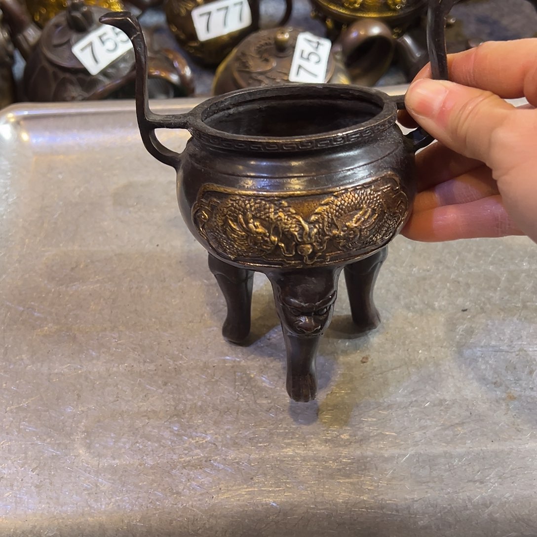 黄铜摆件，文房摆件