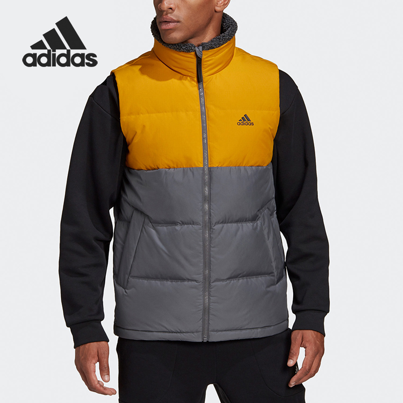 Adidas/阿迪达斯正品男子立领冬季户外运动羽绒马甲 GE9996