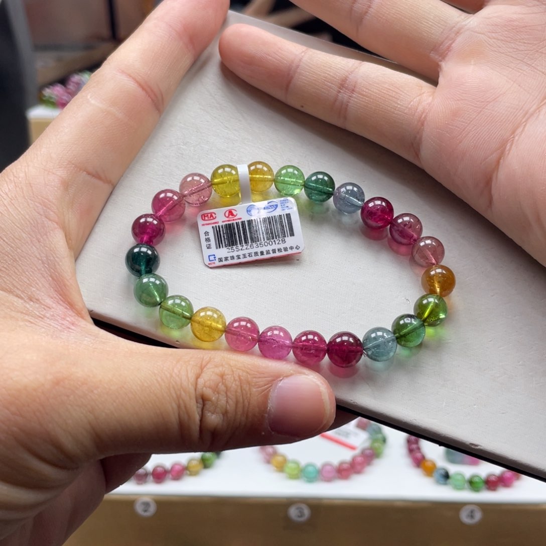 碧玺手串未镶嵌8mm.’mmmmmmmmmm