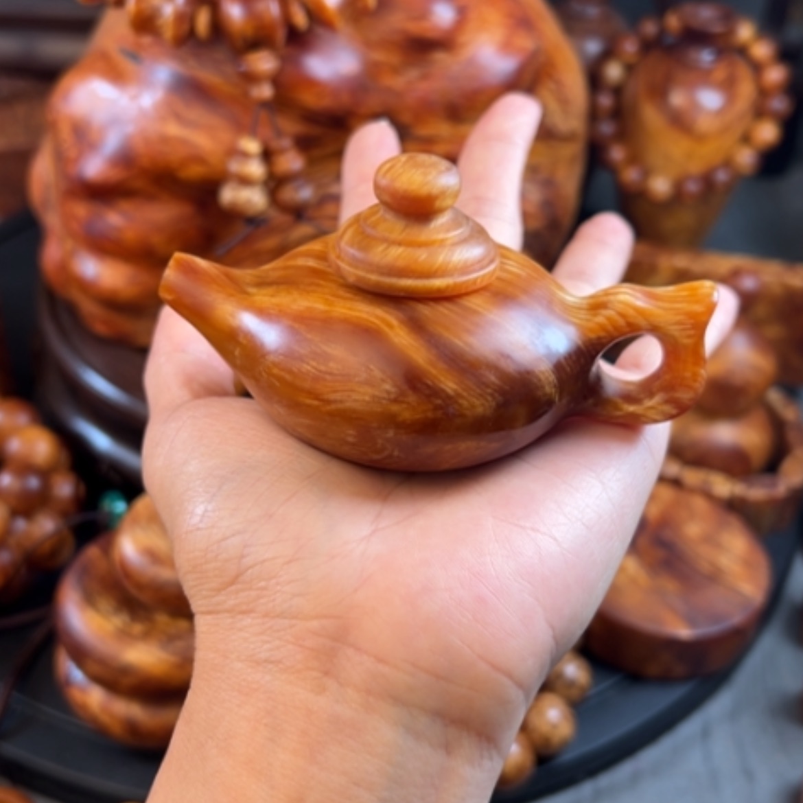 【闪购商品】松木（琥珀木）把件电****全