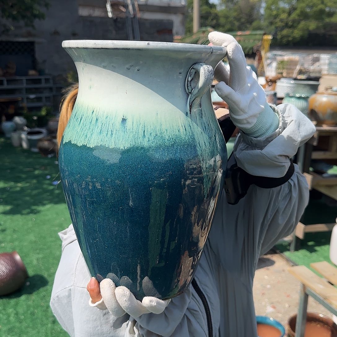 紫砂花盆王嫂花盆直播0617-383高32口20