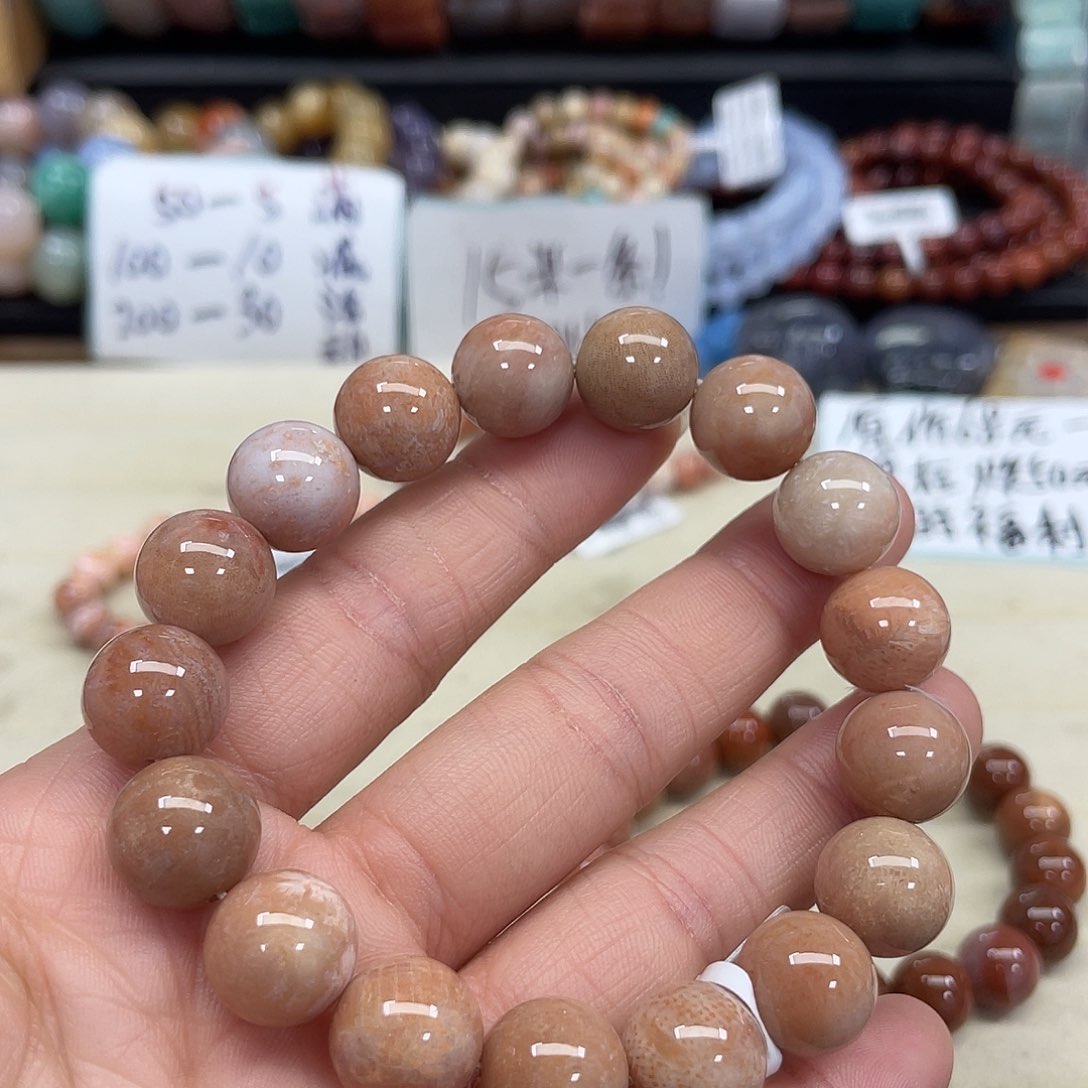 未镶嵌手串硅化珊瑚（珊瑚玉）暴****?010