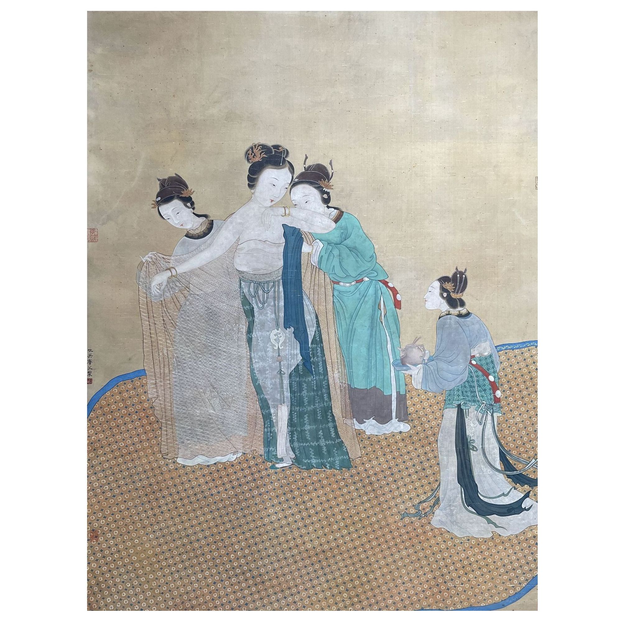 LOT.6001 《人物》129*49cm 绢本设色镜片