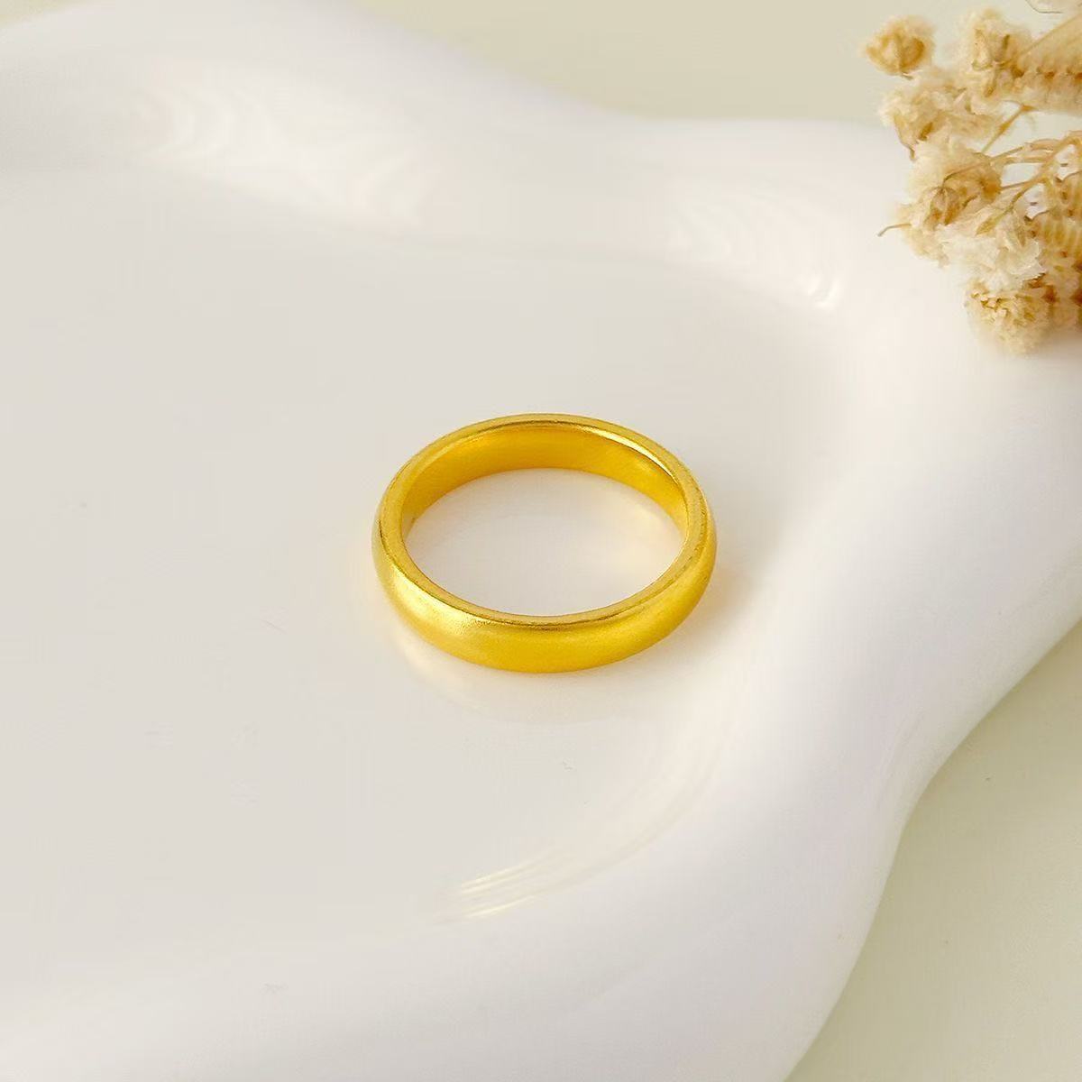 A649-精品光面男女百搭戒指