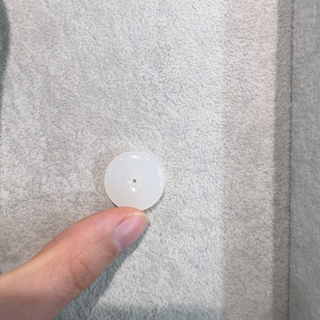 和田玉未镶嵌吊坠(赠链)25mm平安扣精品