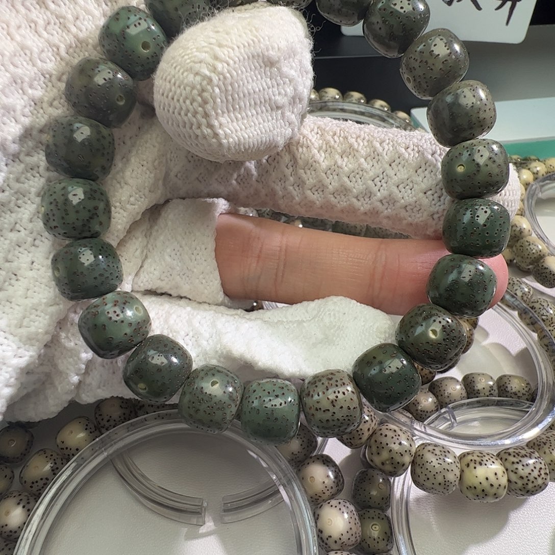 星月菩提吊坠绿幽灵星点货11m