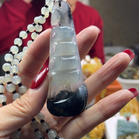 岫玉挂件未镶嵌挂件