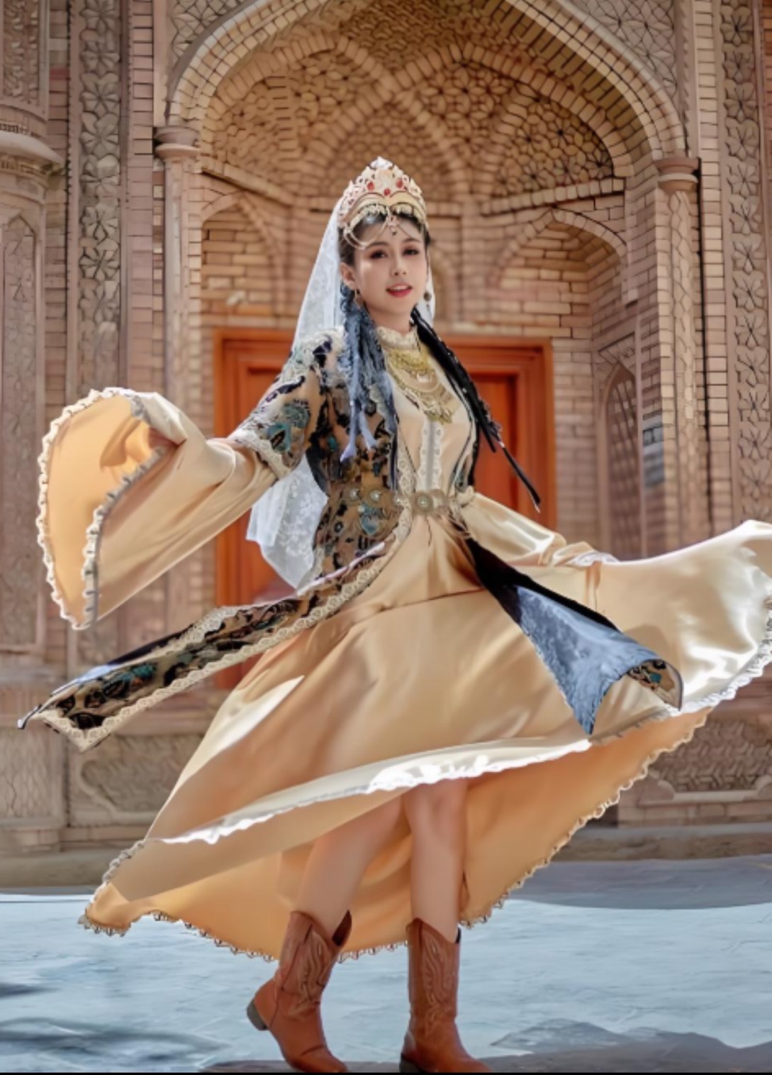 【361-370】时尚新款迪拜土耳其手工百褶连衣裙气质礼服重工