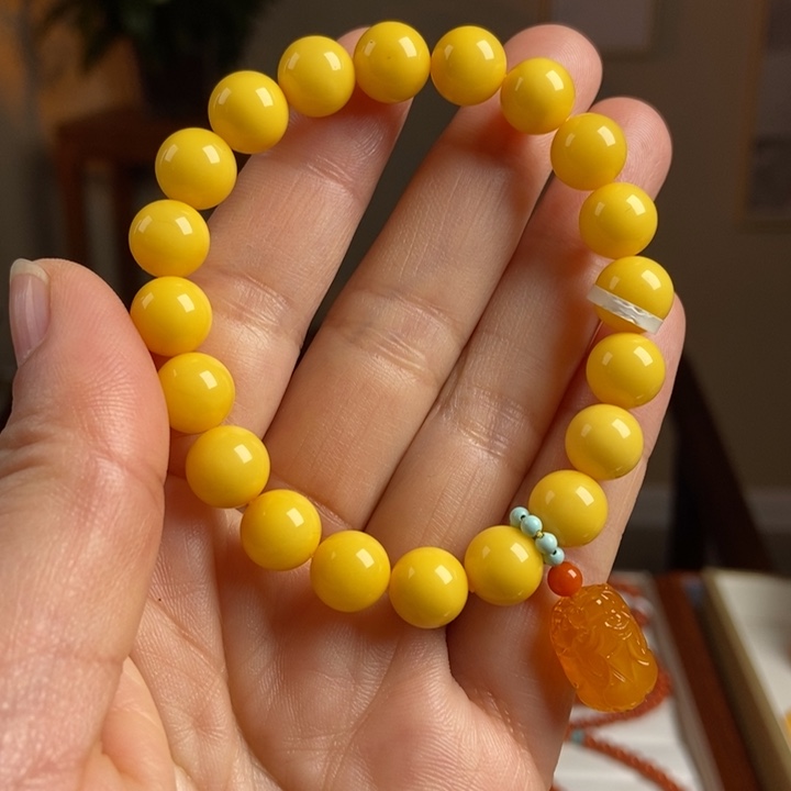 琥珀手链未镶嵌蜜蜡手串9