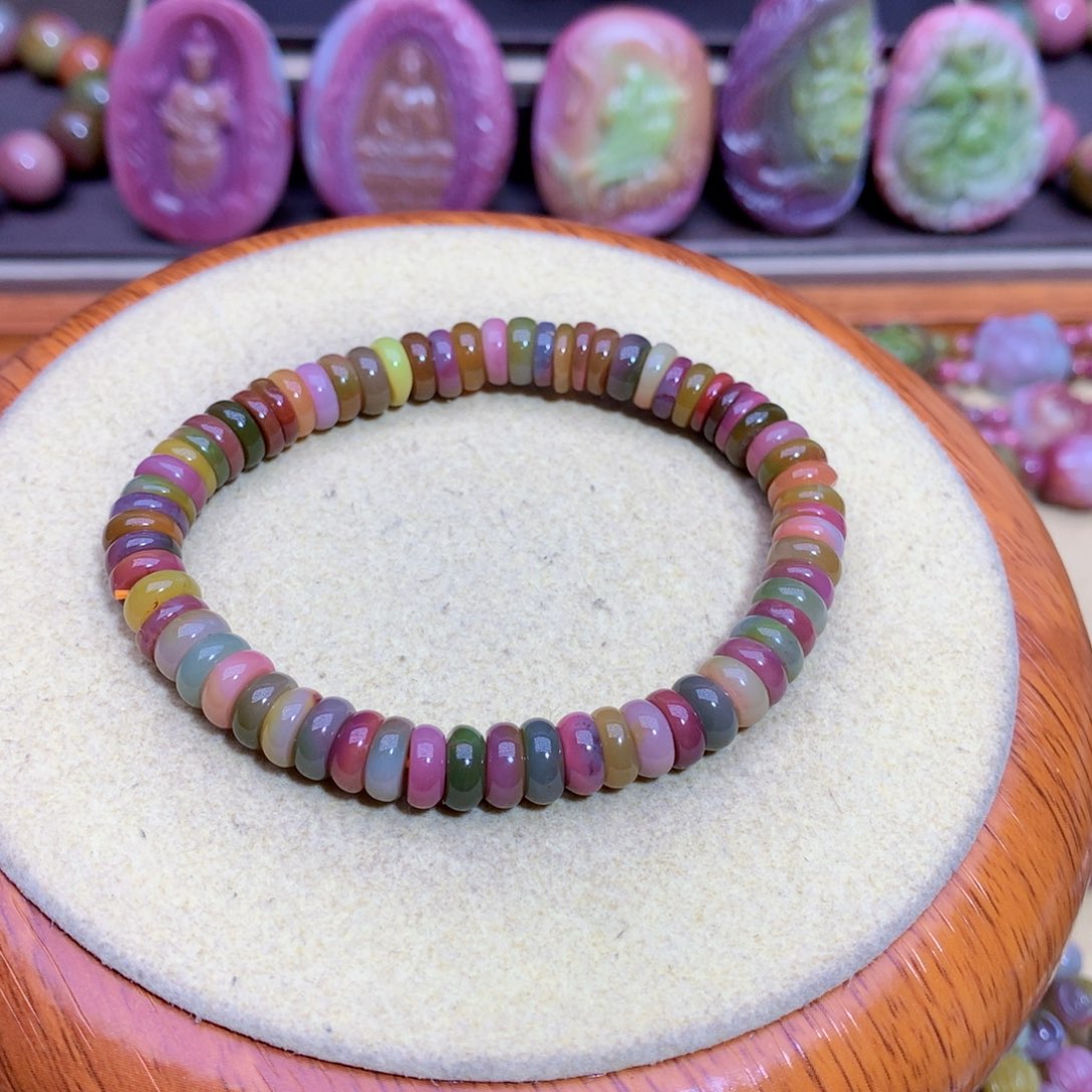 玛瑙手链未镶嵌盐源