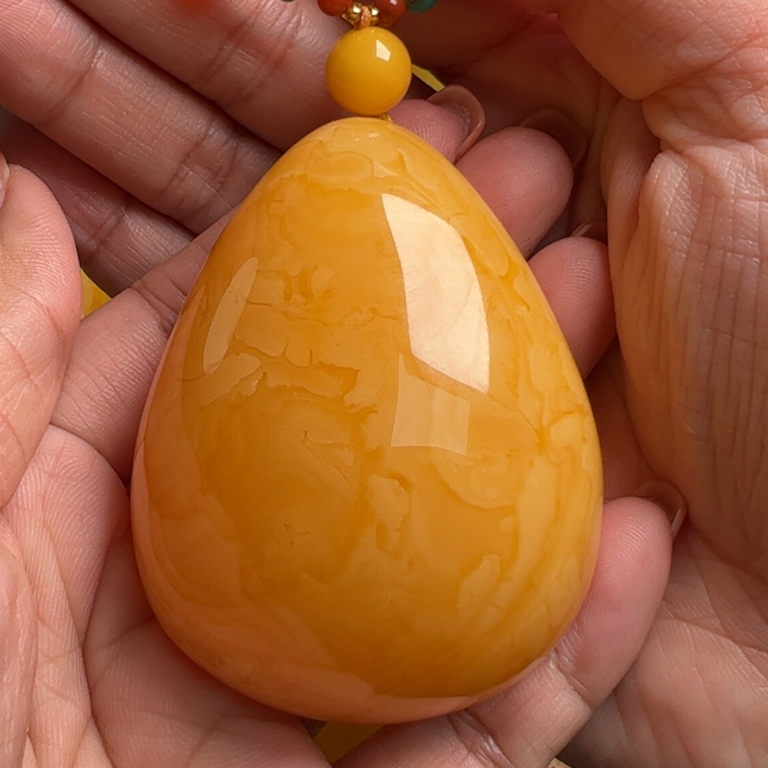 蜜蜡毛衣链未镶嵌无优化