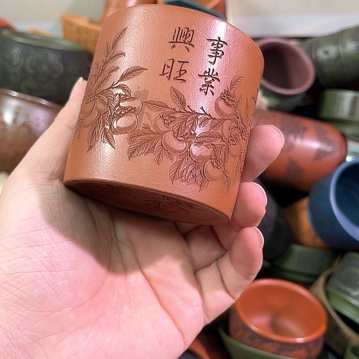 茶杯紫砂全手工紫砂主人杯