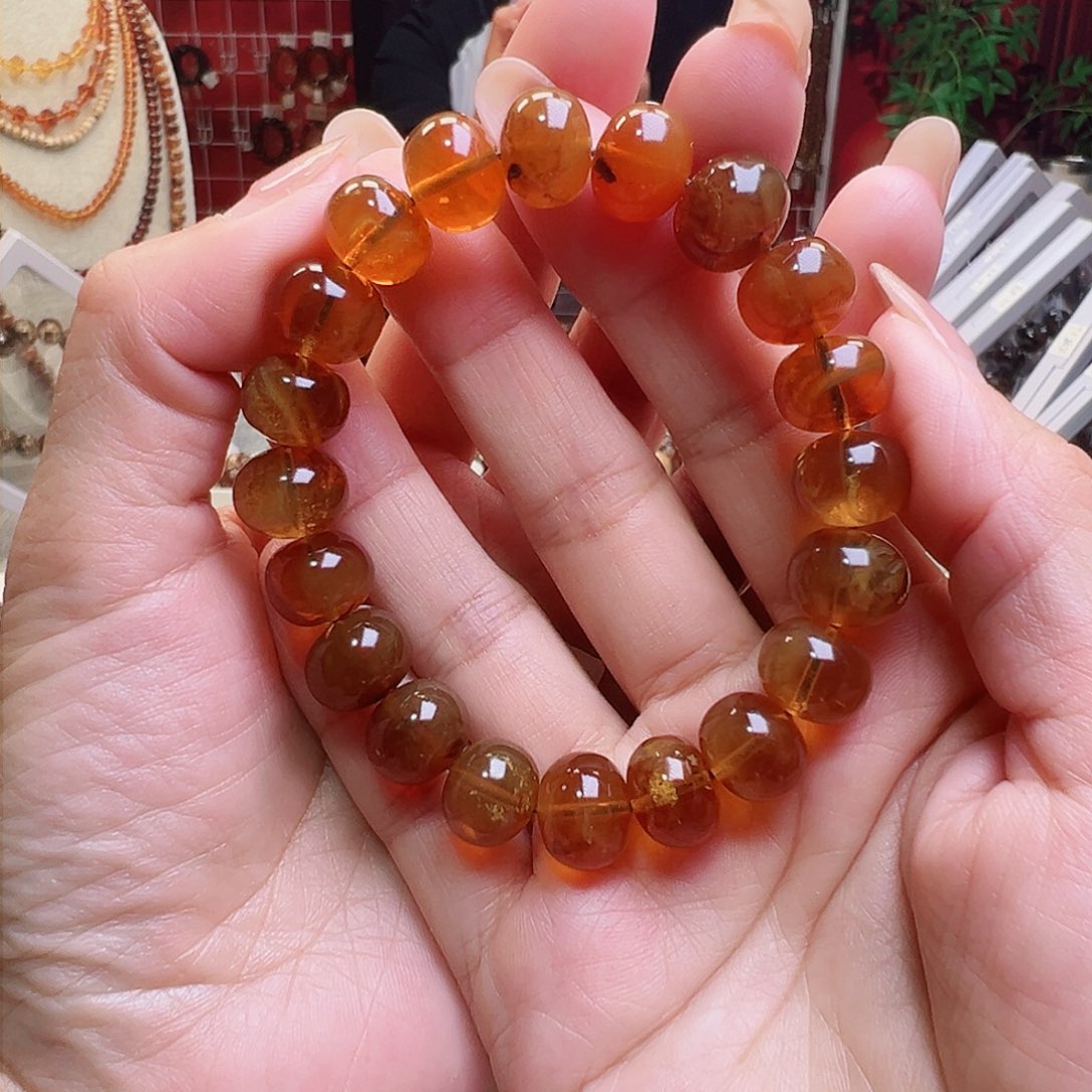 琥珀裸石未镶嵌欢*抚顺琥珀12水蜡