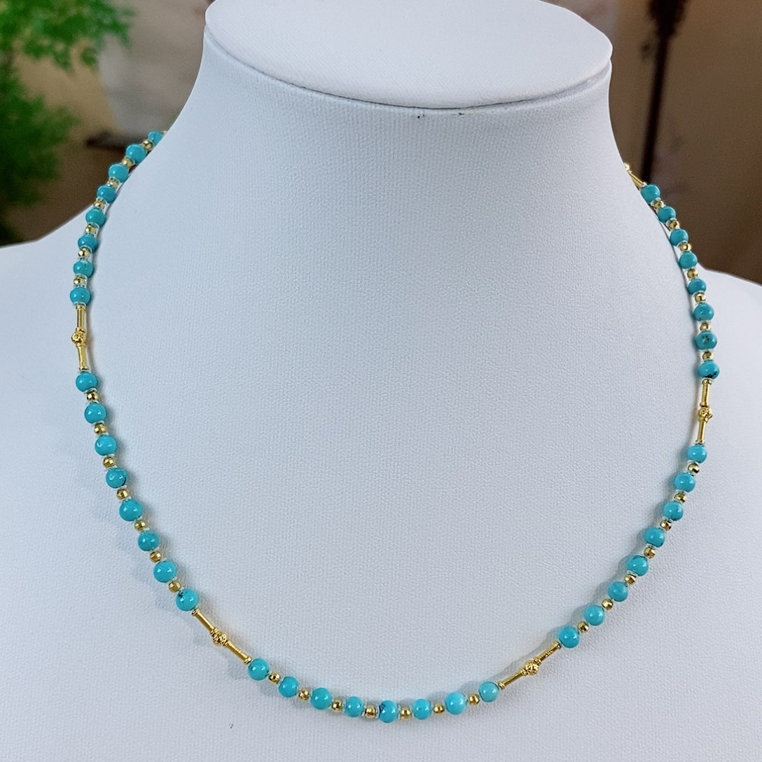 18K金镶嵌绿松石珠宝奇石