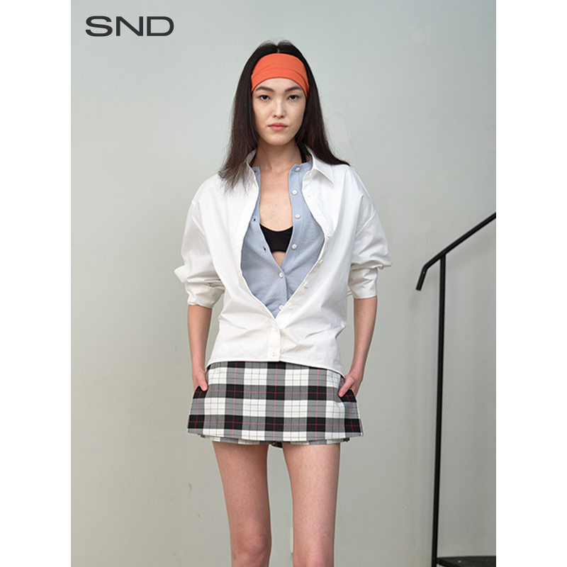 【SNDRARELY ALIKE 设计师品牌】SND SS25 多种穿法落肩廓形衬衫