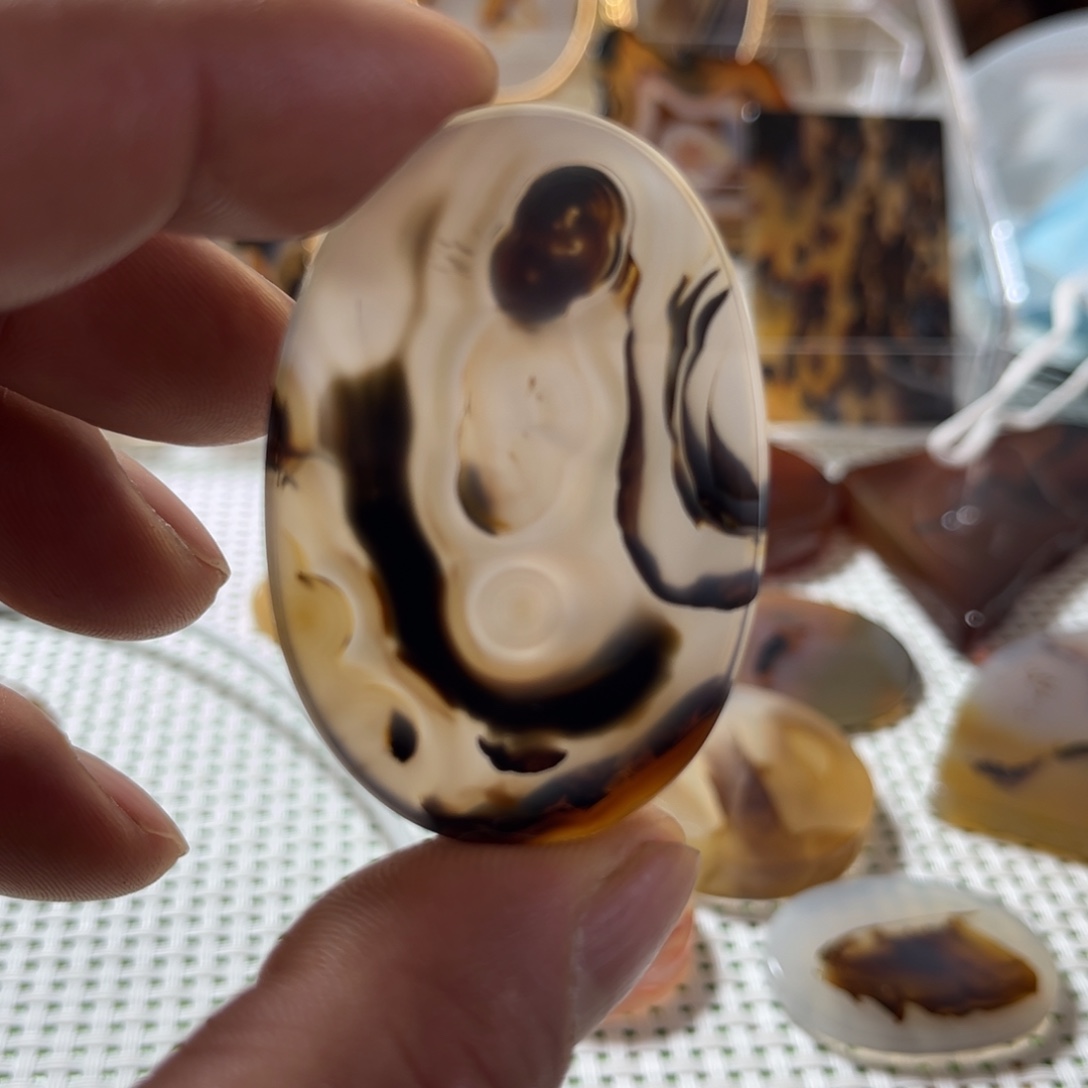 玛瑙/玉髓未镶嵌吊坠(不含链)