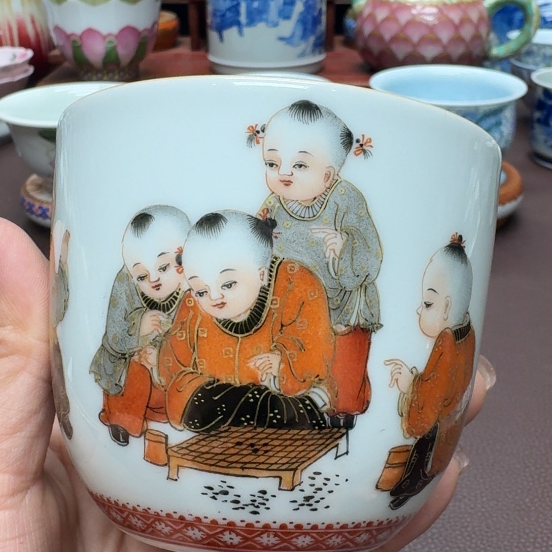 瓷片景德镇仿古手工制作精品展示