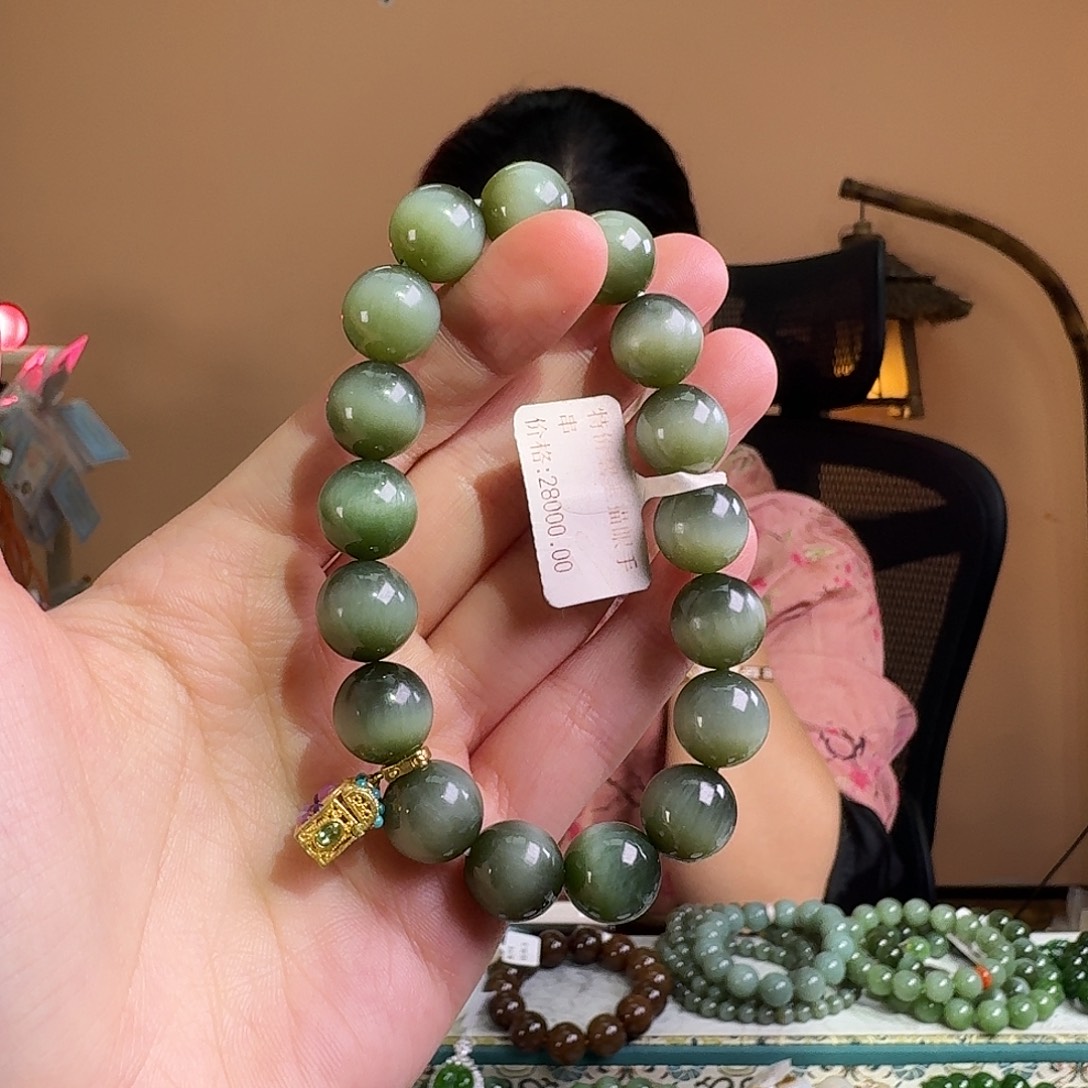 和田玉未镶嵌手链