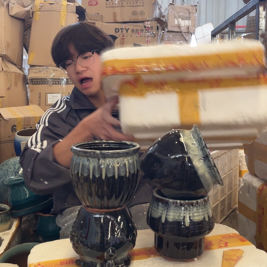 红陶宜兴紫砂花盆